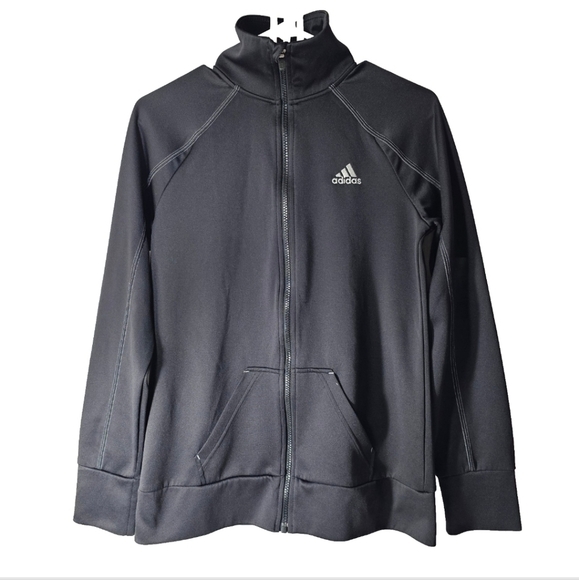 Adidas Women's Black Size Small Full Zip Cross Training Running Workout Jacket - Picture 1 of 10